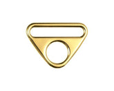 2 O-Ringe mit Steg 40 mm gold - 190126